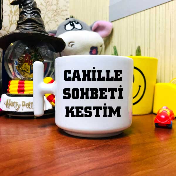 Cahille Sohbeti Kestim Latte Fincanı