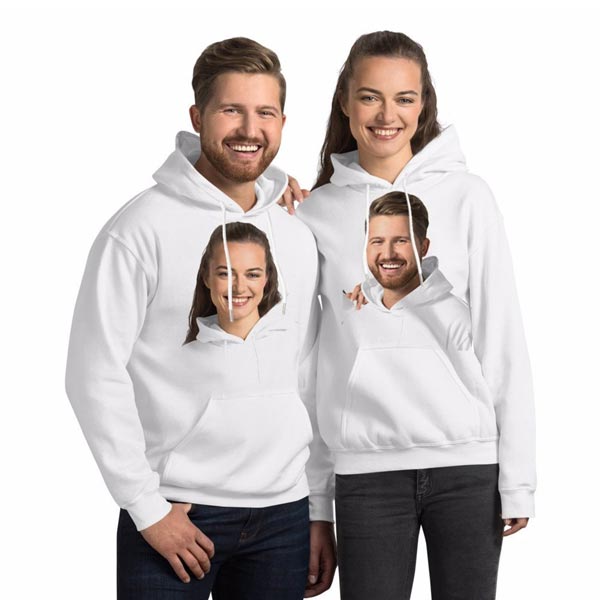 Çiftlere Özel Fotoğraf Baskılı Sweatshirt