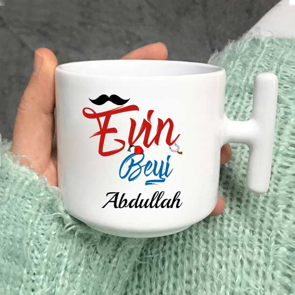 Evin Beyi Evin Hanımı Latte Fincanı