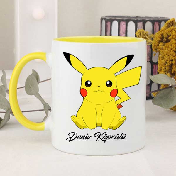 İsme Özel Pikachu Kupa Bardak