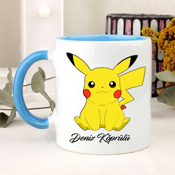 İsme Özel Pikachu Kupa Bardak