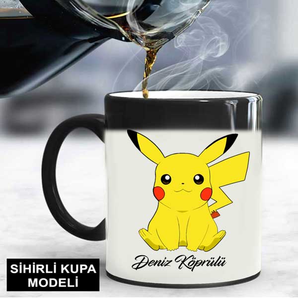 İsme Özel Pikachu Kupa Bardak