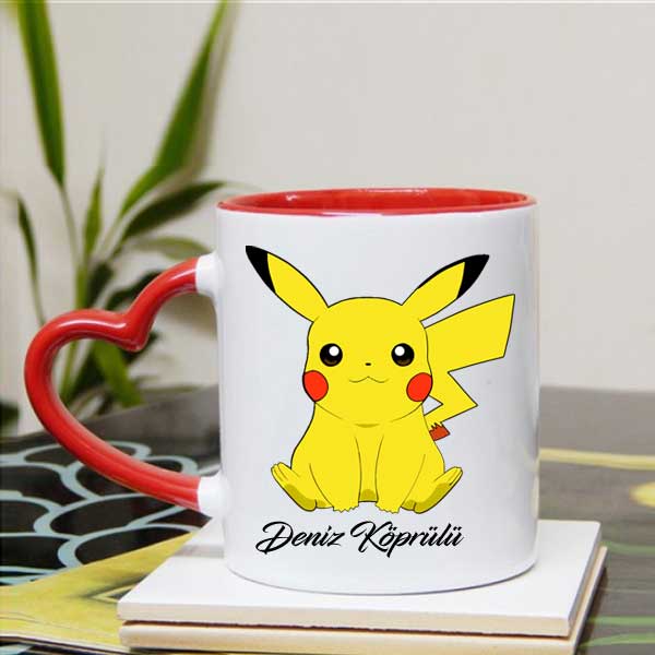 İsme Özel Pikachu Kupa Bardak