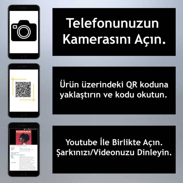 Kişiye Özel Fotoğraflı Ses İzi Fotoğraf Çerçevesi