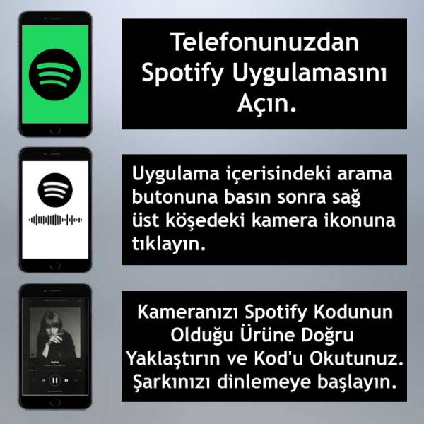 Kişiye Özel Fotoğraflı Spotify Ses İzi Fotoğraf Çerçevesi